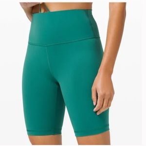 Winder Train HR Short 8” Teal Lagoon Size 6 Biker Short